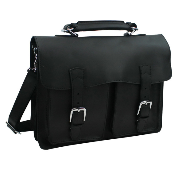 Cowhide Leather Pro Briefcase L66BLK